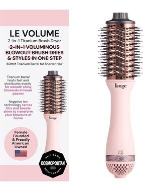2-in-1 Titanium Blow Dryer Brush | Frizz Control & Volumizing Hot Air Styler